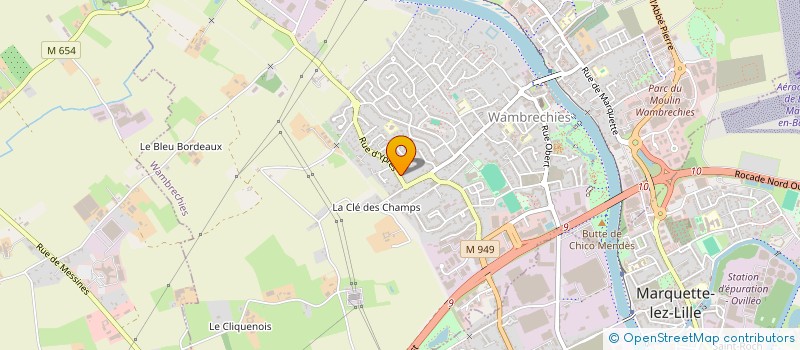 localisation de l'entreprise AGH CARRELAGES à WAMBRECHIES