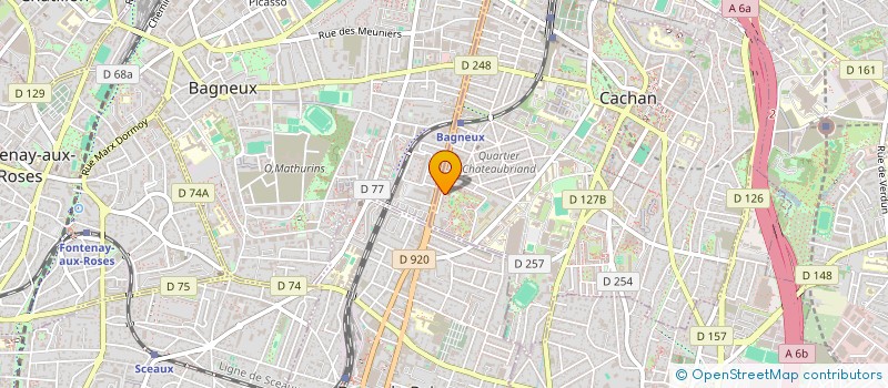 localisation de l'entreprise AGH - SECURITE PRIVEE à CACHAN