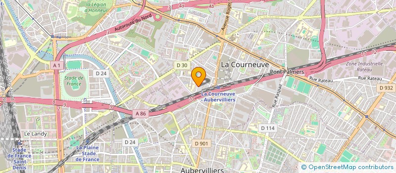 localisation de l'entreprise AGHAPY à LA COURNEUVE