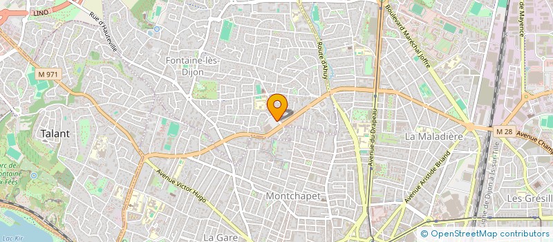 localisation de l'entreprise AGHARZ  FONTAINE-LES-DIJON