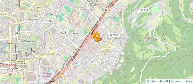 localisation de l'entreprise AGHI  SAINT-MARTIN-D'HERES