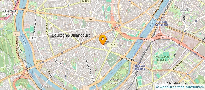 localisation de l'entreprise AGI à BOULOGNE-BILLANCOURT