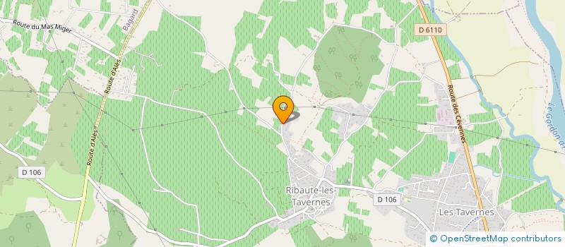 localisation de l'entreprise AGI  RIBAUTE-LES-TAVERNES