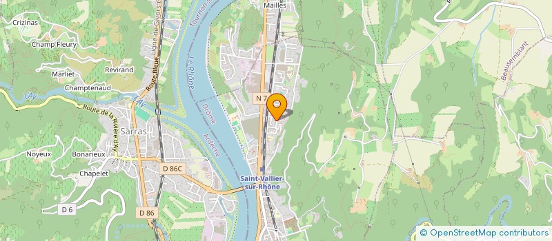 localisation de l'entreprise AGI  SAINT-VALLIER