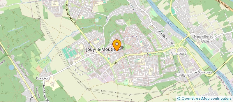 localisation de l'entreprise AGI COUVERTURE à JOUY-LE-MOUTIER