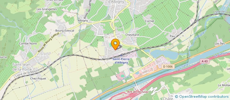 localisation de l'entreprise AGI ELEC  SAINT-PIERRE-D'ALBIGNY