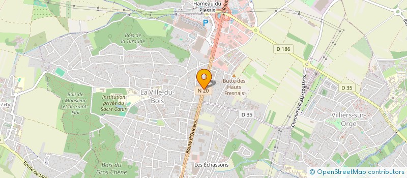 localisation de l'entreprise AGI ELECTRICITE à LA VILLE-DU-BOIS