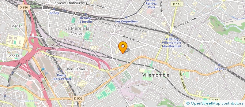 localisation de l'entreprise AGI IMMO INVEST à VILLEMOMBLE