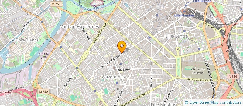 localisation de l'entreprise AGI IMMOBILIER à LILLE