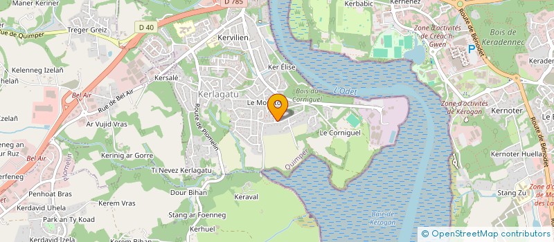 localisation de l'entreprise AGI'RH CONSEIL à QUIMPER