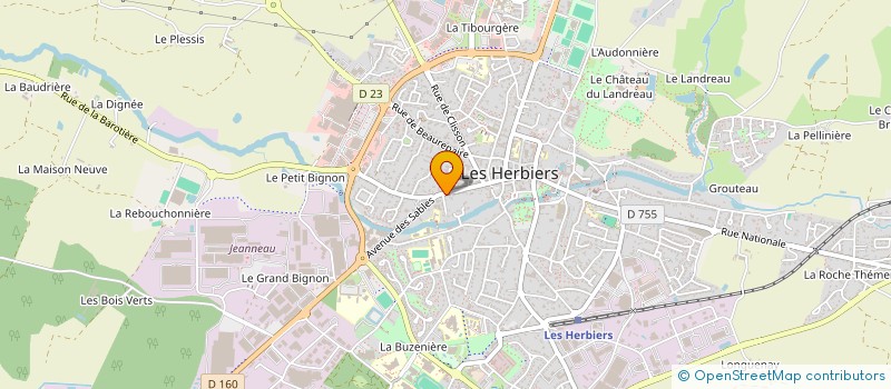 localisation de l'entreprise AGIA IMMOBILIER à LES HERBIERS