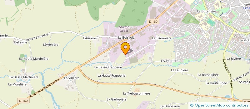 localisation de l'entreprise AGIA METAL à LES HERBIERS