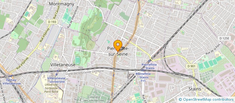 localisation de l'entreprise AGICA à PIERREFITTE-SUR-SEINE