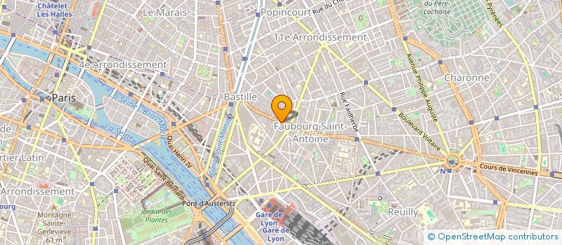 localisation de l'entreprise AGICAP  PARIS 12