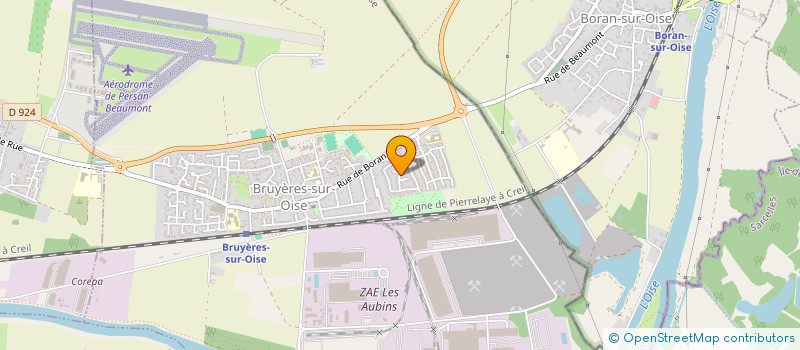 localisation de l'entreprise AGIDE  BRUYERES-SUR-OISE