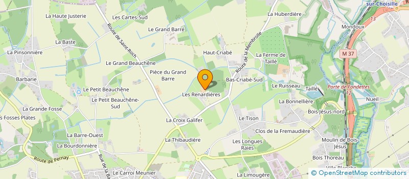 localisation de l'entreprise AGIER 2B à FONDETTES