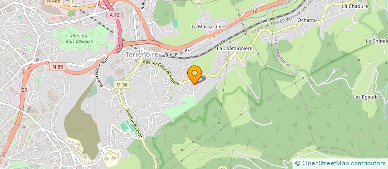 localisation de l'entreprise AGIL à SAINT-ETIENNE