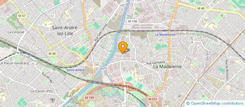 localisation de l'entreprise AGIL INFO à LA MADELEINE