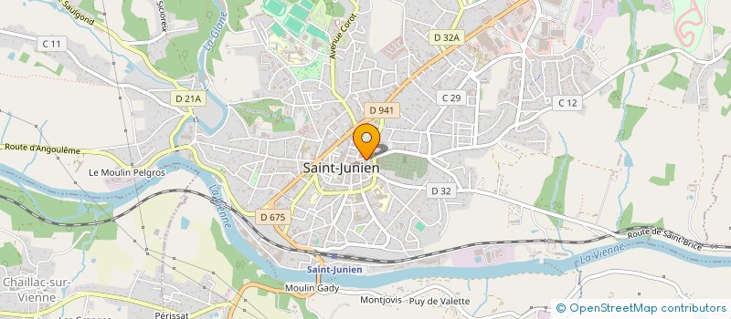 localisation de l'entreprise AGIL'RH à SAINT-JUNIEN