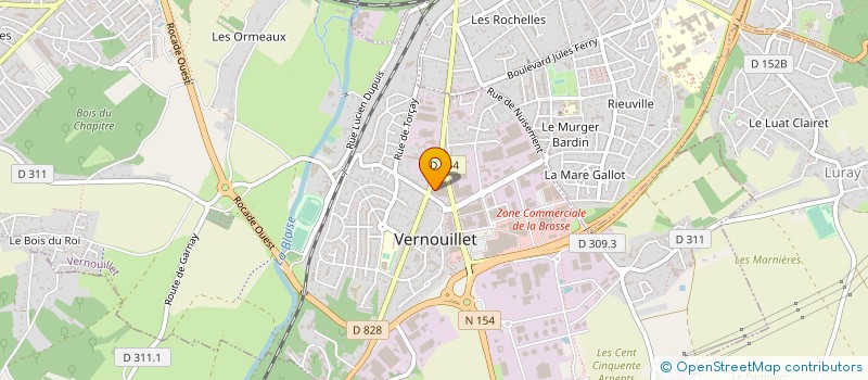 localisation de l'entreprise AGIL TRANSDEM à VERNOUILLET