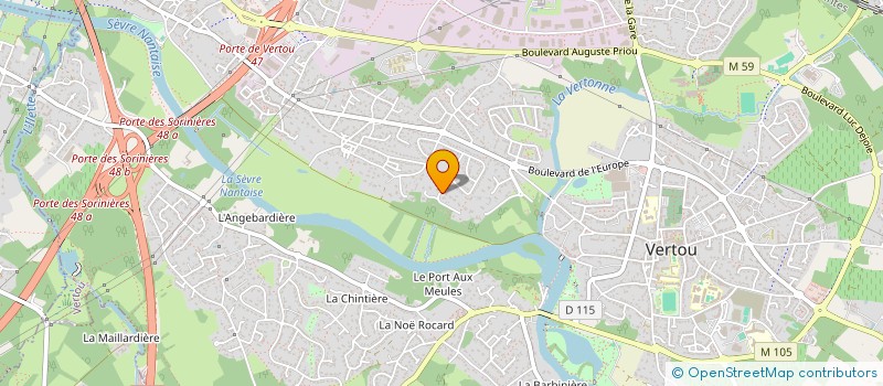 localisation de l'entreprise AGILE à VERTOU