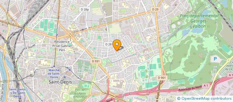 localisation de l'entreprise AGILE + à SAINT-DENIS
