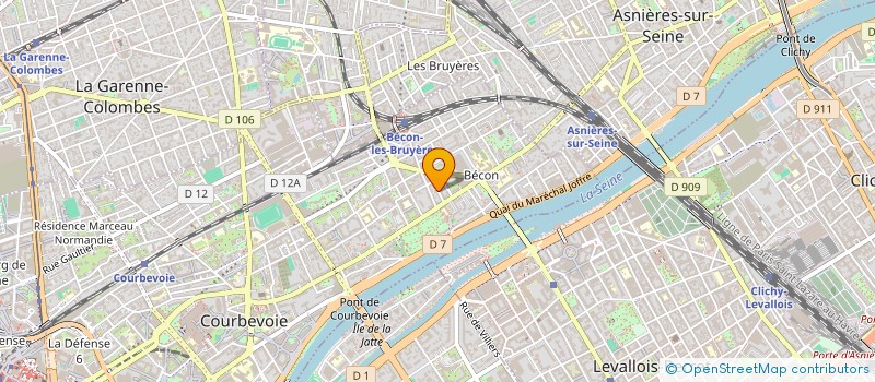 localisation de l'entreprise AGILEOS  COURBEVOIE
