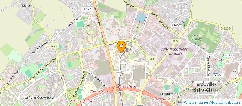 localisation de l'entreprise AGILEVA à CAEN
