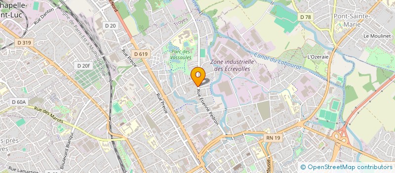 localisation de l'entreprise AGILI TECH à TROYES