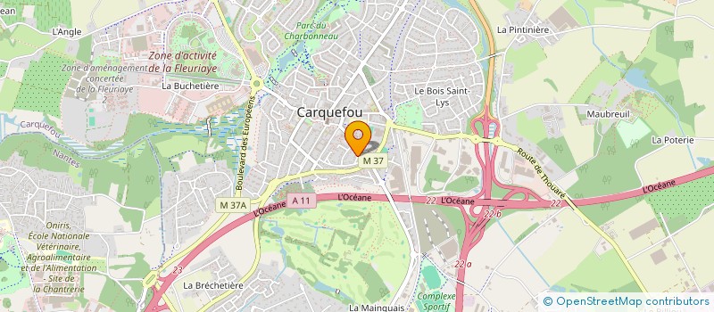localisation de l'entreprise AGILINKS à CARQUEFOU