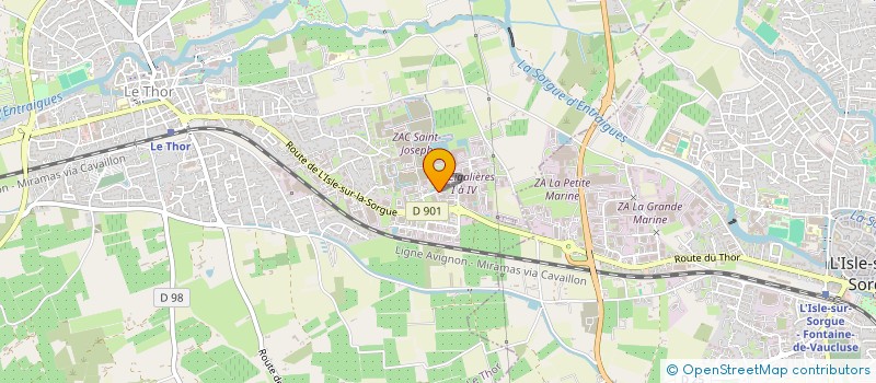 localisation de l'entreprise AGILIS à LE THOR