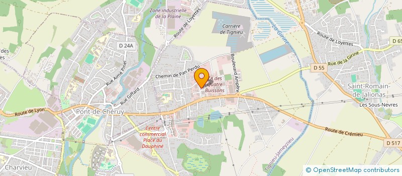 localisation de l'entreprise AGILITY PROPRETE ET SERVICES  TIGNIEU-JAMEYZIEU