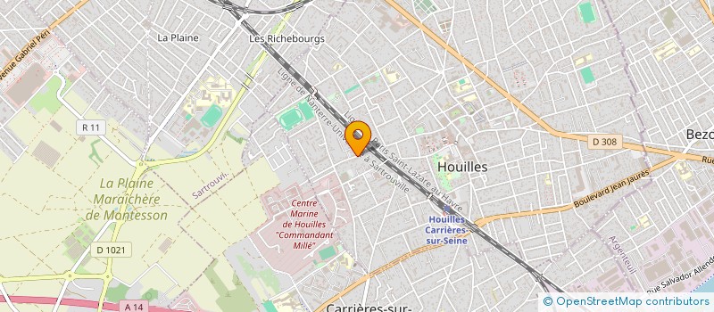 localisation de l'entreprise AGILITY WITH NO BORDERS à HOUILLES