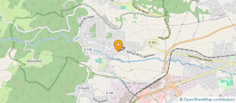 localisation de l'entreprise AGILIWEB à ENVAL