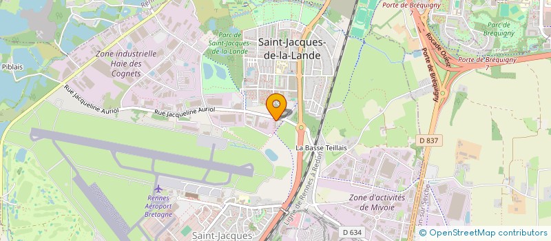 localisation de l'entreprise AGILMAT  SAINT-JACQUES-DE-LA-LANDE