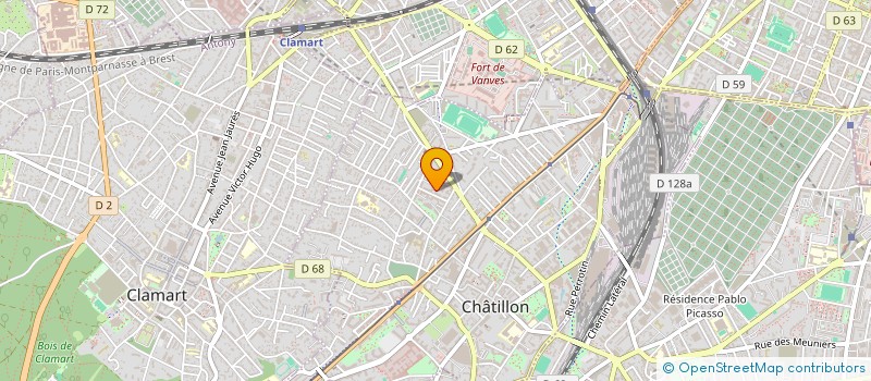 localisation de l'entreprise AGILNUM à CHATILLON