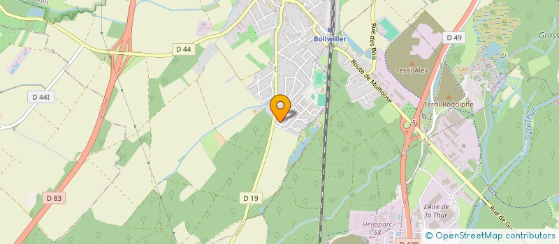 localisation de l'entreprise AGILOM  BOLLWILLER