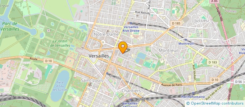 localisation de l'entreprise AGILYS à VERSAILLES