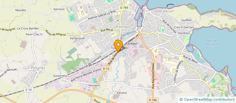 localisation de l'entreprise AGILYTIS à PAIMPOL