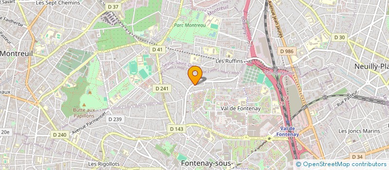 localisation de l'entreprise AGILYTIS à FONTENAY-SOUS-BOIS