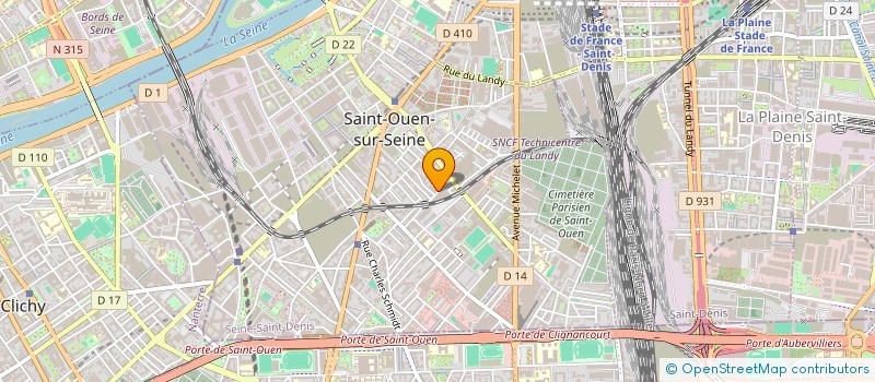 localisation de l'entreprise AGIME à SAINT-OUEN-SUR-SEINE