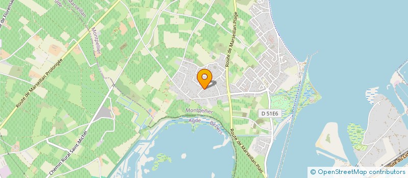 localisation de l'entreprise AGIME à MARSEILLAN