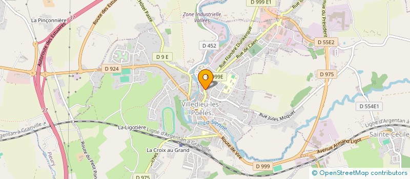 localisation de l'entreprise AGIMMO  VILLEDIEU-LES-POELES-ROUFFIGNY