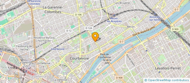localisation de l'entreprise AGIMMO SFC à COURBEVOIE