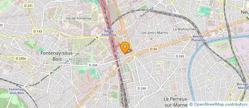 localisation de l'entreprise AGINET à FONTENAY-SOUS-BOIS