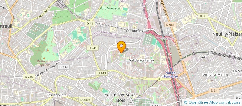 localisation de l'entreprise AGIOOS à FONTENAY-SOUS-BOIS