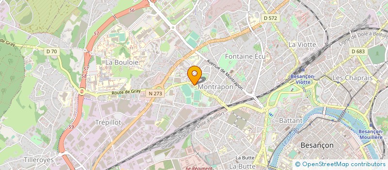 localisation de l'entreprise AGIPRO à BESANCON