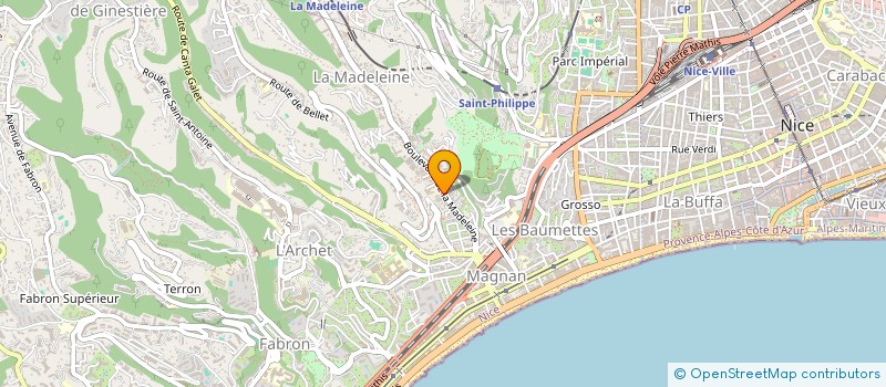 localisation de l'entreprise AGIR à NICE