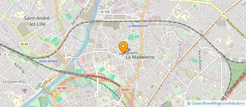 localisation de l'entreprise AGIR à LA MADELEINE