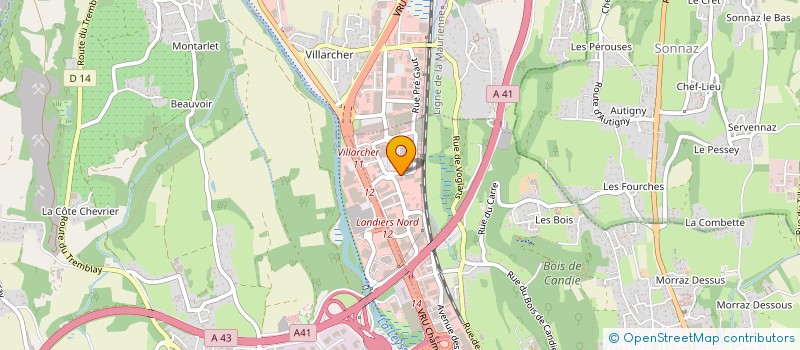 localisation de l'entreprise AGIR  CHAMBERY